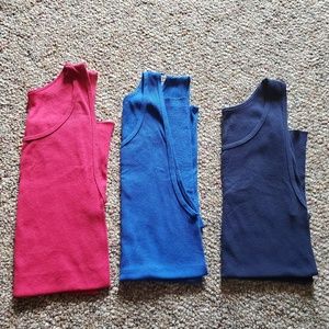 3 Men's Fruit of the Loom Wife Beaters